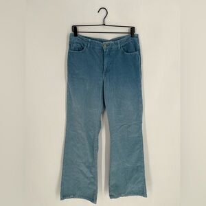 Paloma Wool Player Corduroy Gradient Blue Bootcut Trouser Pants